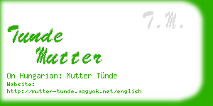 tunde mutter business card